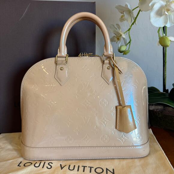 Vintage Louis Vuitton Vernis Alma Handbag Monogram Patent Leather - Picture 2 of 16